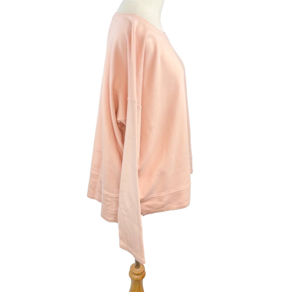 Eileen Fisher Pink Long Sleeve Organic Cotton Pullover sz L - Picture 5 of 7